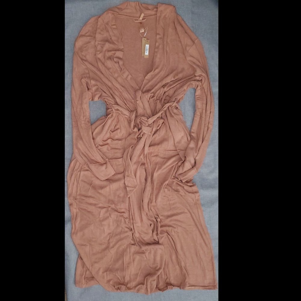 NWT SKIMS 4X+ PJ Sleep Long Robe SEDONA